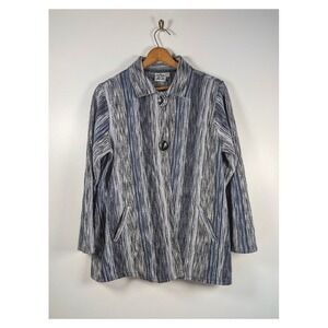 Parsley & Sage Jacket Cardigan Women's XL Artsy Boho Woven Lagenlook Lightweight